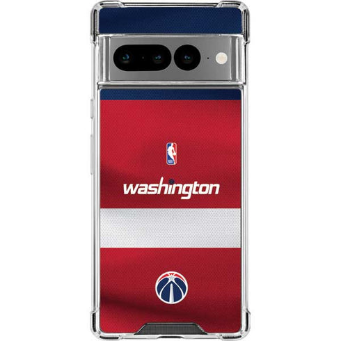 NBA Washington Wizards Jersey Google Pixel 7 Pro Clear Case